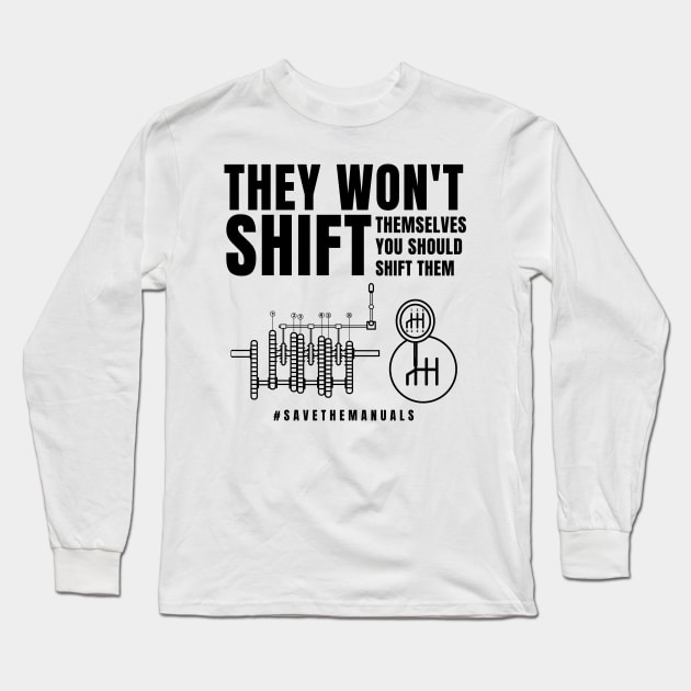 Save the manuals Long Sleeve T-Shirt by MOTOSHIFT